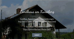 Desktop Screenshot of landhaus-am-kunstberg.de