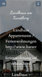 Mobile Screenshot of landhaus-am-kunstberg.de