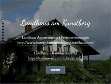 Tablet Screenshot of landhaus-am-kunstberg.de